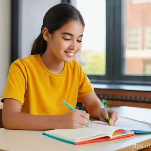 Home 20 영양사 시험 대비 스터디 전략 - **Prompt 1: A Dedicated Dietetics Student's Study Session**
"A bright, naturally lit indoor scen...